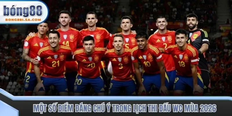 Một số điểm đáng chú ý trong lịch thi đấu WC mùa 2026