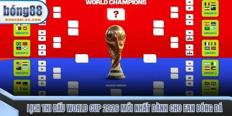 Lịch thi đấu World Cup 2026 mới nhất